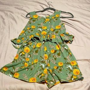 Floral romper for kids 🌴